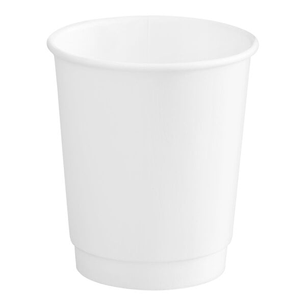 White Double Walled Paper Cup - 8 oz