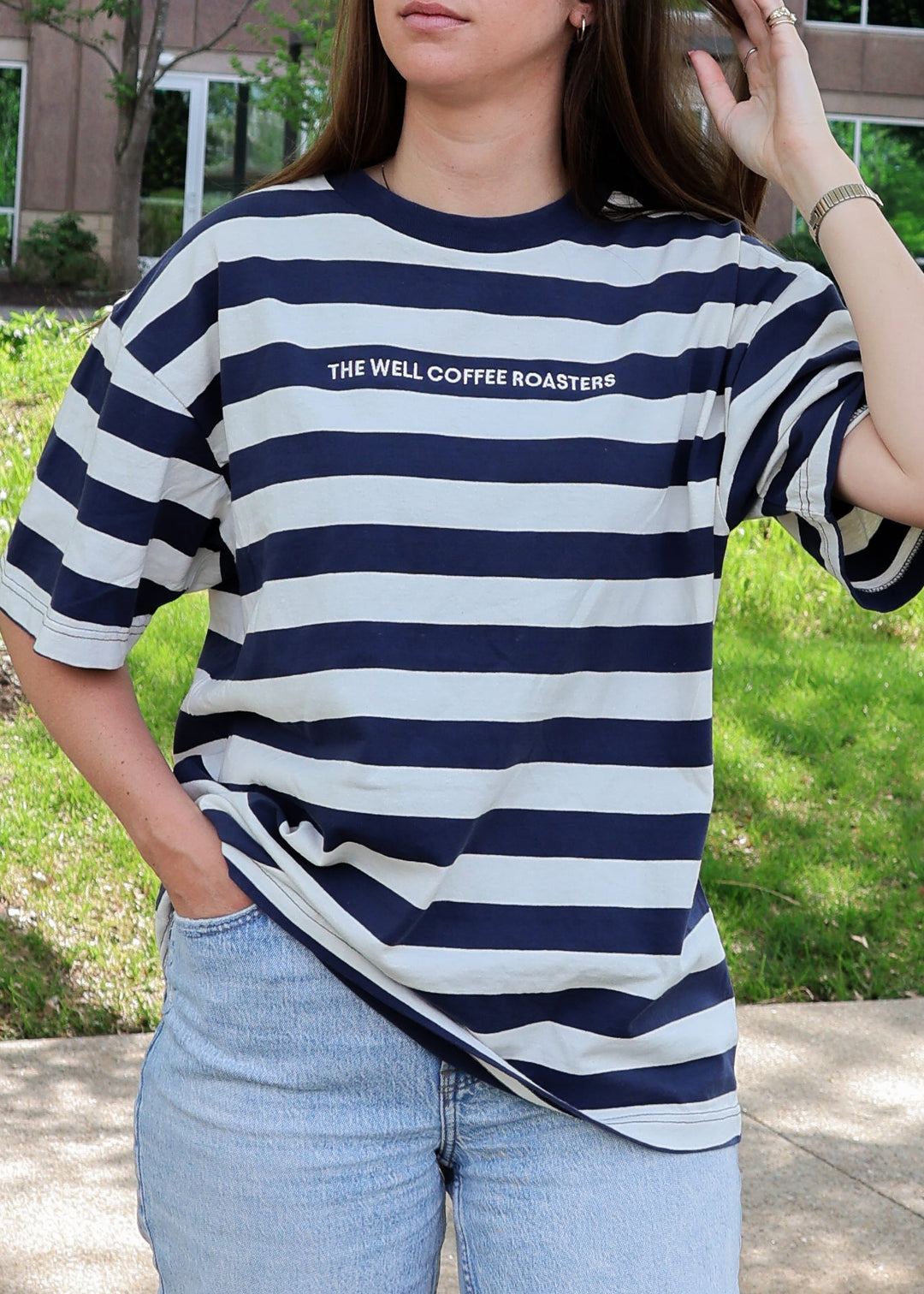 The Well Embroidered Striped Tee